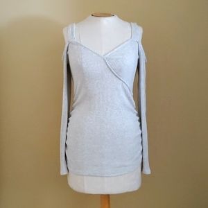 Express One Eleven Cold Shoulder Top